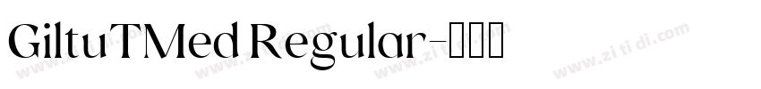 GiltuTMed Regular字体转换 GiltuTMed Regular字体转换